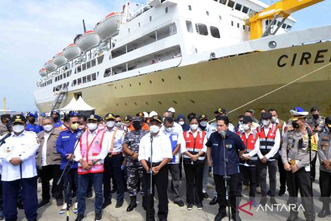 Kunjungan kerja tiga menteri di Pelabuhan Bakauheni