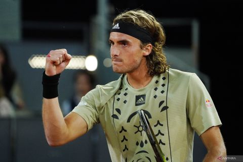 Tenis Madrid Open: Stefanos Tsitsipas kalahkan Lucas Pouille straight set