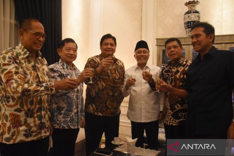 Ketum Golkar, PAN dan PPP bertemu bahas koalisi