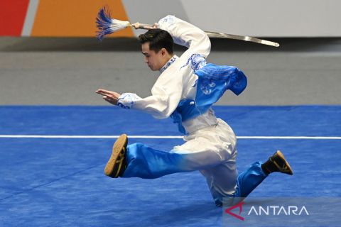 SEA Games 2021 : Dua medali perak wushu dari Nicholas - Harris Horatius