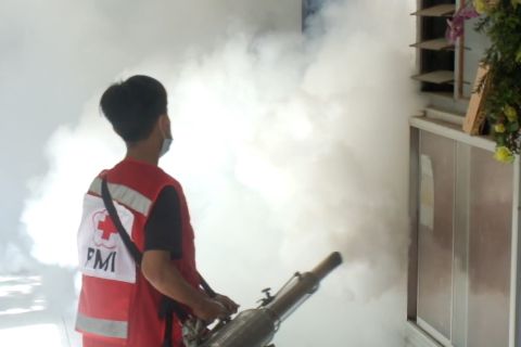 Cegah DBD, PMI Jember lakukan pengasapan Pondok pesantren
