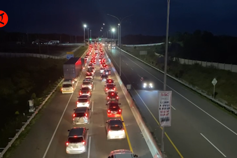 H+7 Lebaran, ruas Tol Pekanbaru-Dumai meningkat 70%