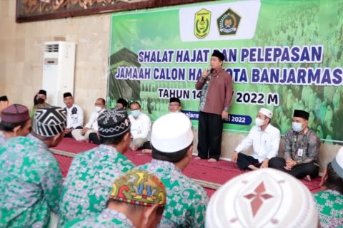 267 Jamaah calon haji asal Banjarmasin dilepas