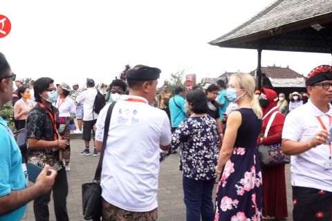 Antusiasme delegasi GPDRR berwisata di Desa Penglipuran
