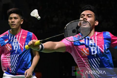 Kalahkan juara Olimpiade 2020, Pramudya/Yeremia melaju ke perempat final Indonesia Open