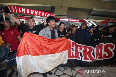 Antusiasme suporter sambut Timnas Indonesia yang memastikan lolos Piala Asia 2023