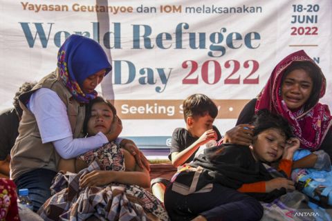 Aksi teaterikal Hari Pengungsi Sedunia