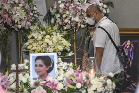 Jenazah aktris Rima Melati disemayamkan di RSPAD Gatot Subroto