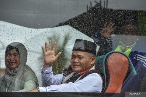 Pemberangkatan jamaah calon haji Pangandaran