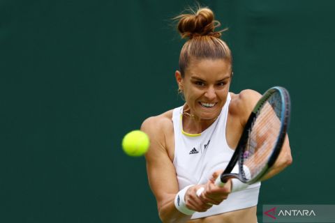Tenis  Wimbledon: Maria Sakkari melaju ke babak kedua