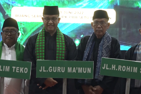 Anies resmikan 22 nama jalan dari tokoh betawi
