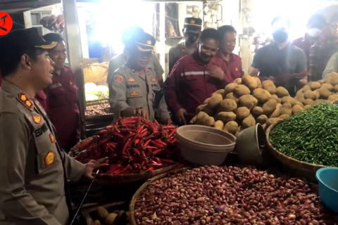 Antisipasi lonjakan harga, satgas pangan sidak pasar