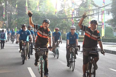 KLHK rekatkan kebersamaan delegasi G20 dengan bersepeda