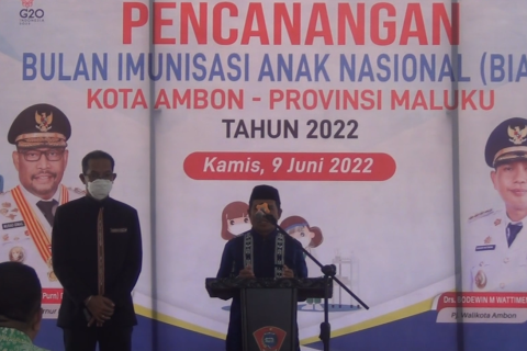 Kota Ambon canangkan bulan imunisasi anak nasional 2022