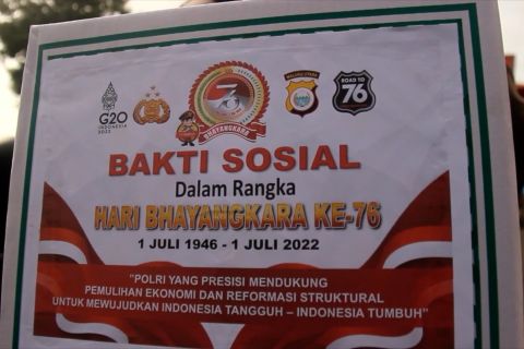 Polda Malut gelar baksos peringati Hari Bhayangkara ke-76