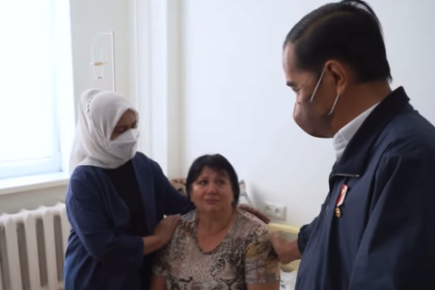 Presiden Jokowi dan Ibu Negara beri bantuan kemanusiaan di Ukraina