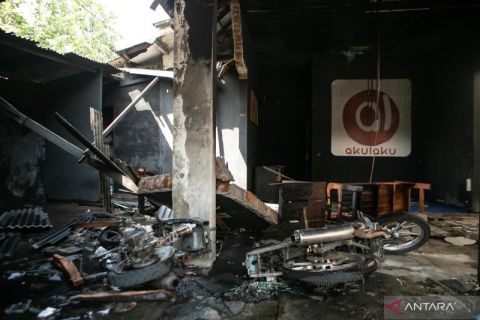 Olah TKP kericuhan di Sleman