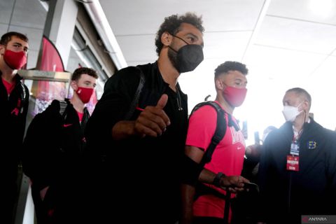 Tim Sepakbola Liverpool tiba di Bangkok