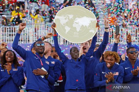 AS juara umum World Athletics Championships