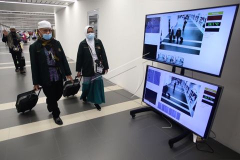 389 jamaah haji gelombang pertama tiba di Tanah Air