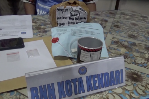 BNN Kendari ungkap penyelundupan ganja lewat jasa ekspedisi