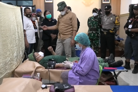 Donor darah awali Kelurahan Tangguh di 57 kelurahan di Kota Malang