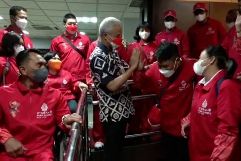 Ganjar Pranowo ajak atlet APG 2022 asal Jateng tanamkan mental juara