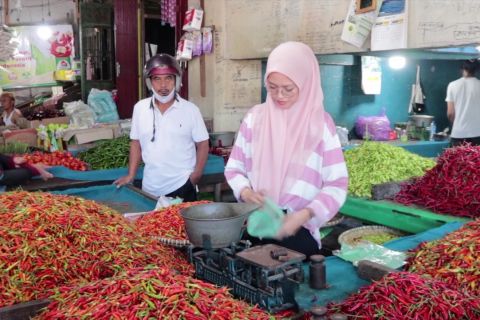 Memeriksa naik turun harga kebutuhan pokok di Banjarmasin