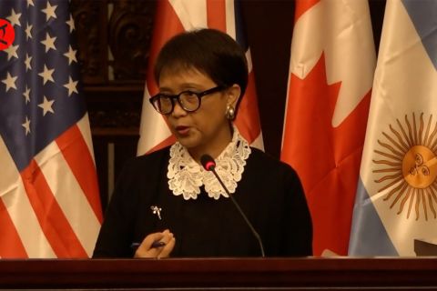 Menlu bahas peran pemuda di hadapan delegasi Y20
