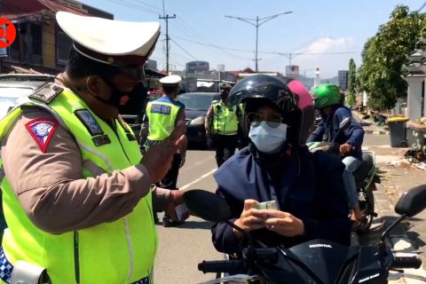 Satlantas Polres Majalengka gelar razia vaksin booster