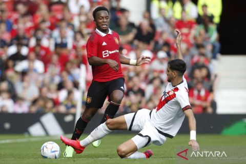 Manchester United ditahan imbang Rayo Vallecano 1-1 pada laga Pramusim