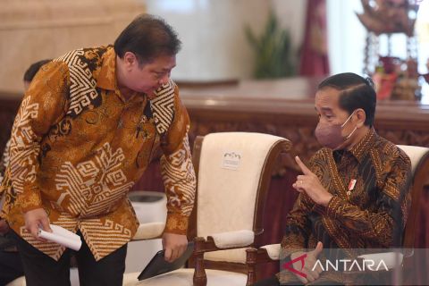 Presiden Jokowi buka rakornas pengendalian inflasi di Istana Negara