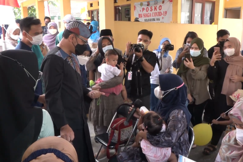 Bulan Imunisasi Anak Nasional di Kota Bogor dan Majalengka