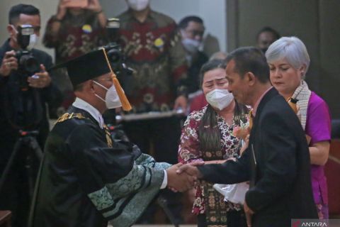 Wisuda almarhum Brigadir Yosua di UT Pondok Cabe