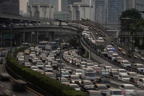 Tingkat kemacetan Jakarta pada jam sibuk