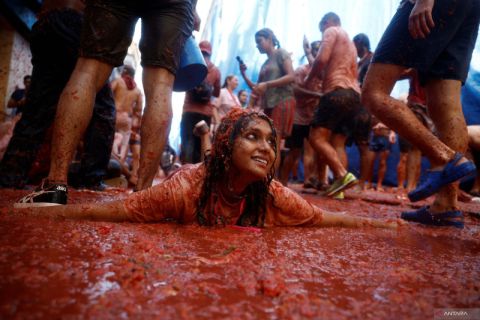 Festival tahunan La Tomatina di Spanyol