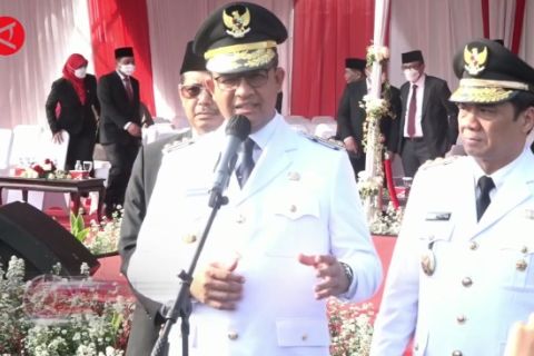 Pimpin upacara 17 Agustus di Monas, ini pesan Anies Baswedan