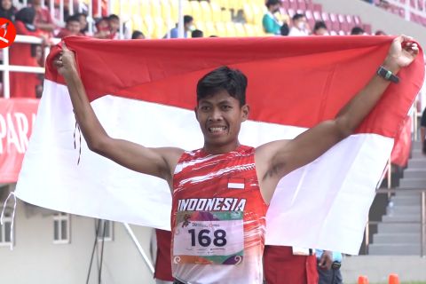Catatkan waktu 55,80 detik, Saptoyogo tambah raihan medali emas