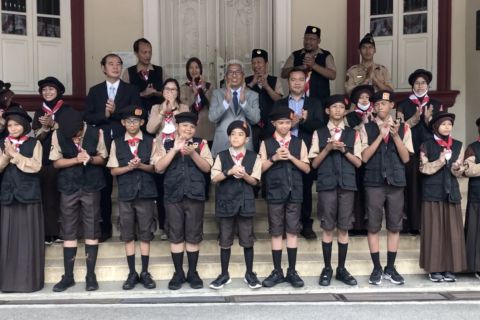 Dubes RI Hermono lepas kontingen Gudep Pramuka KBRI KL ke Jamnas XI