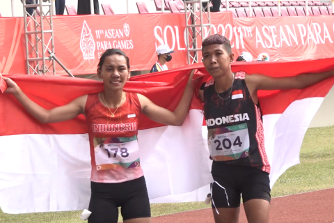 Elvin Elhudia Sesa raih medali emas atletik 400 meter T20 APG 2022