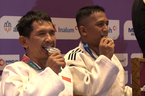 Hari pertama, judo tunanetra sumbang 3 medali emas dan 2 medali perak