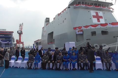 Kasal resmikan Kapal Bantu Rumah Sakit dr Radjiman Wedyodiningrat