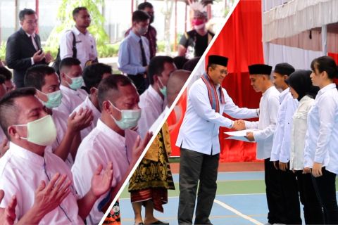 Para napi yang memperoleh remisi di Hari Kemerdekaan kali ini