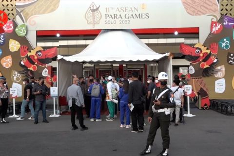 Suasana jelang upacara penutupan Asean Para Games 2022