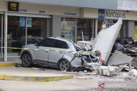 Gempa 7,6M guncang Meksiko saat Peringatan Dua Gempa Besar Mematikan