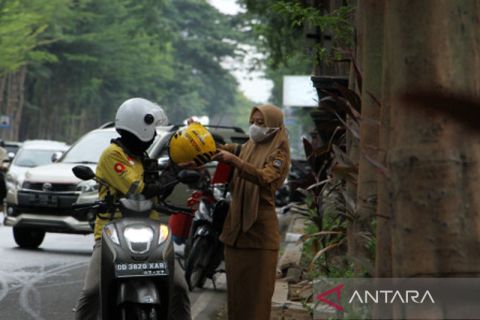 Hari transportasi daring di Makassar