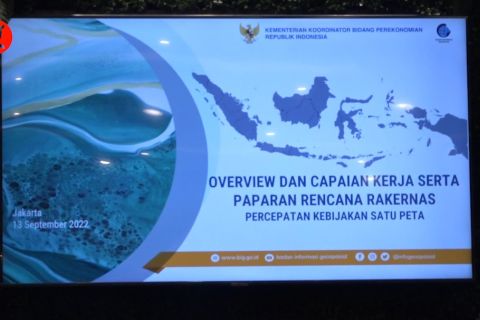 24 kementerian terlibat dalam percepatan kebijakan satu peta