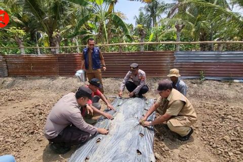 Polres Lhokseumawe bersama warga tingkatkan ketahanan pangan
