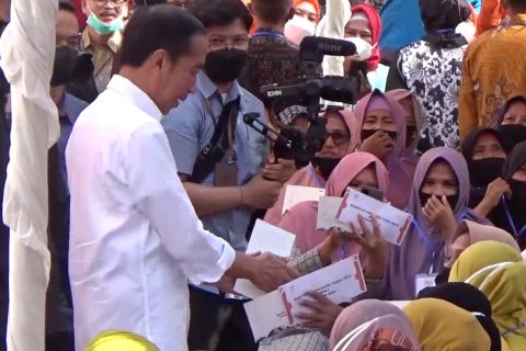 Presiden Jokowi: Penyaluran BLT BBM sudah mencapai 95,9 persen