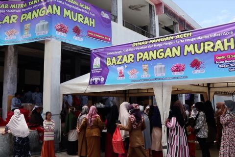Stabilkan harga pangan, Dinas pangan Aceh gelar bazar pangan murah